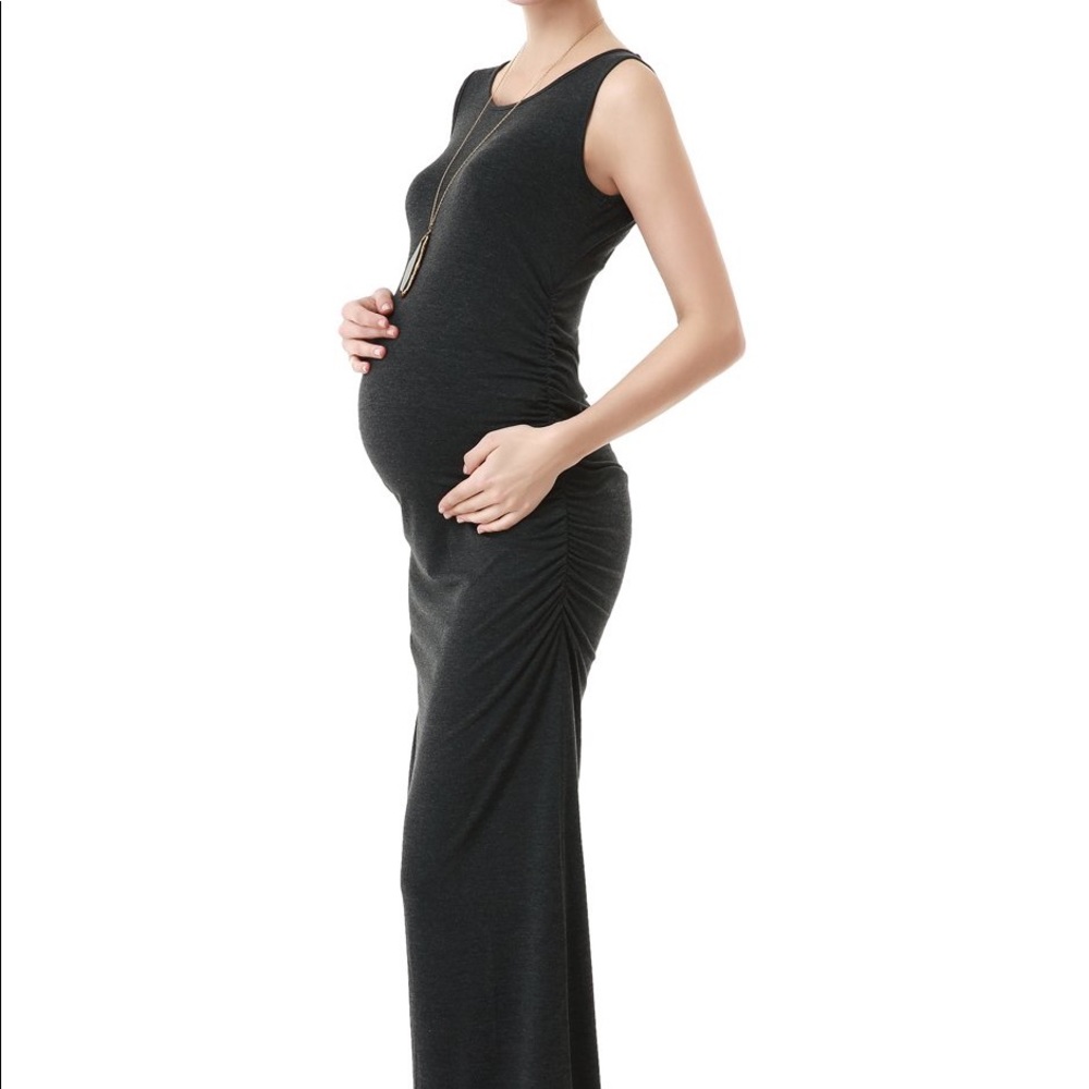 Kimi + Kai Maternity Tank Column Maxi Dress